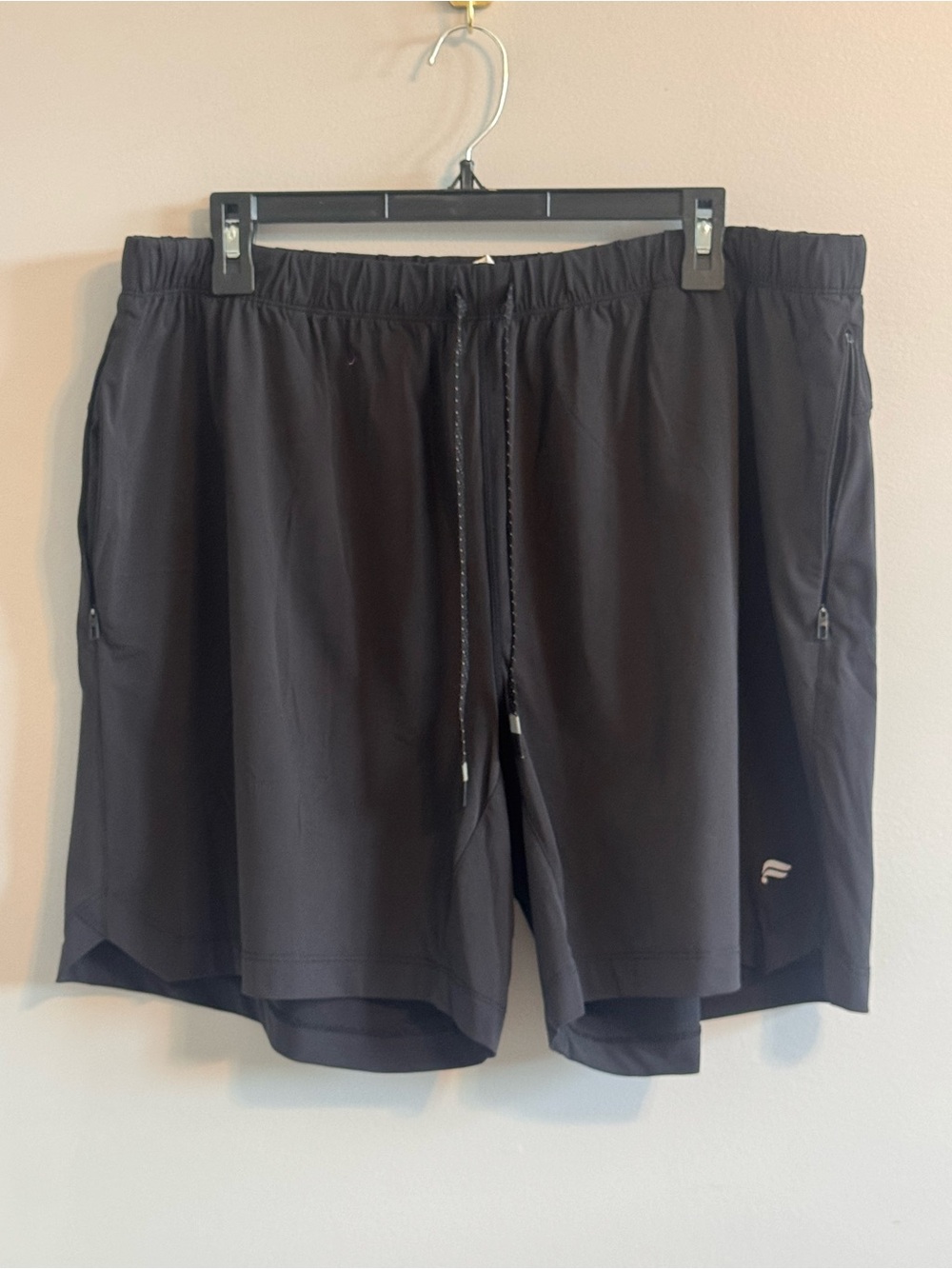 Fabletics Men’s Black Athletic Running Shorts 36 Waist Drawstring